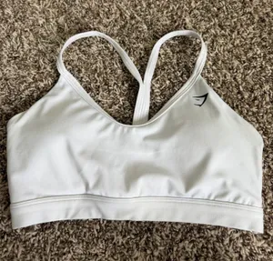 Gymshark White Sports Bra thumbnail 1