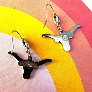 Texas Longhorns dangle earrings thumbnail 4