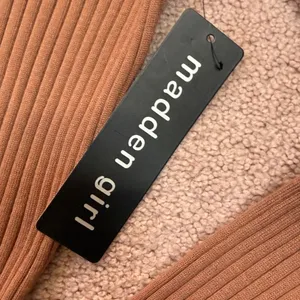 Madden Girl Brown Long Sleeve Ribbed Dress thumbnail 2