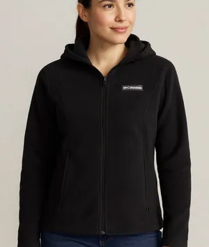 Columbia Black Full Zip Fleece Gorpcore Hiking Cozy Jacket S thumbnail 1