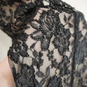 Vintage Y2K 90s Prom Black Maxi Dress Floral Beaded Lace Formal Column Gown thumbnail 8