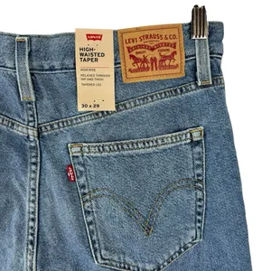 Levi's High Waisted Straight Mom Jeans Style 26986-0010 Eco Blue Size 30 Rigid thumbnail 8