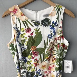 Danny & Nicole Dress Size 6 Floral Sleeveless Midi Romantic Summer Garden Party thumbnail 5