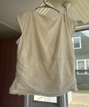 Lace Hollister Top White thumbnail 1