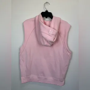 Lululemon Scuba Sleeveless Hoodie Vest Pink Oversized Athleisure XS/S thumbnail 8