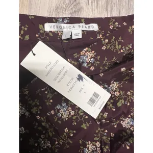 Veronica Beard Taras Mini Skirt Ruched Purple Floral Tiered Silk‎ Fairy Dainty thumbnail 4