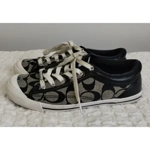 Coach New York Women's Black Lace Up Shoes/Sneakers Size 6B SKU 2340 thumbnail 3
