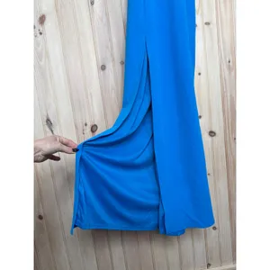 NWT Lulus Glamorous Dedication Blue Sleeveless Column Maxi Dress Gala Banquet XL thumbnail 6