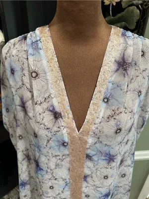 One September “Lyla” Sheer Sequin Floral Tunic – One Size (Fits XS–XL) thumbnail 12
