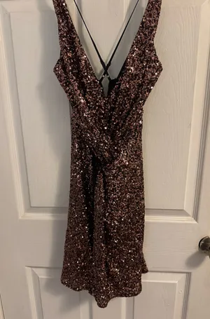 Sequin Twist Front Minidress  thumbnail 3