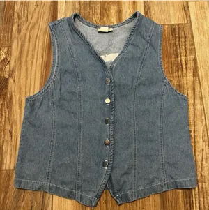 Vintage Stampede Custom Denim Vest thumbnail 1