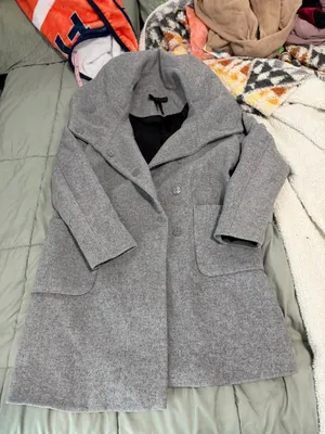 Yuan gray dress coat thumbnail 1