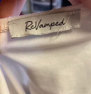 Revamped white short sleeve bodysuit thumbnail 2