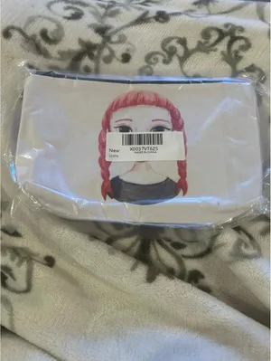 C030 Make up Makeup bag pink hair girl organizer storage travel thumbnail 3