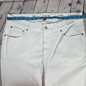 J. Crew 9" demi-boot crop jean in white wash‎ 33 NWT thumbnail 9