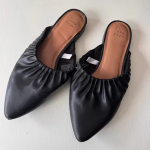 A New Day Womens Black Elle Slip On Pointed Toe Low Heel Shoes Sz 7.5 thumbnail 9