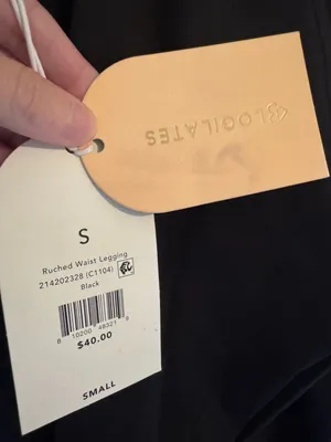 NWT Blogilates Ruched Waist Leggings Black Small thumbnail 6