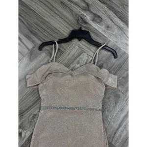 Windsor Juniors 5 Cold-Shoulder Mermaid Glitter Formal Dress thumbnail 2