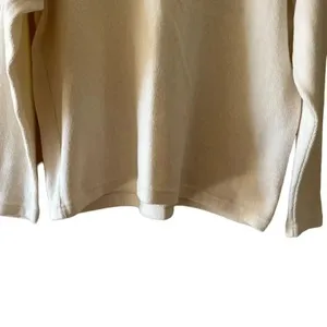 F. H. Clothing Off White Cotton Mock Neck Boxy Pullover Womens Sweater SZ L thumbnail 5