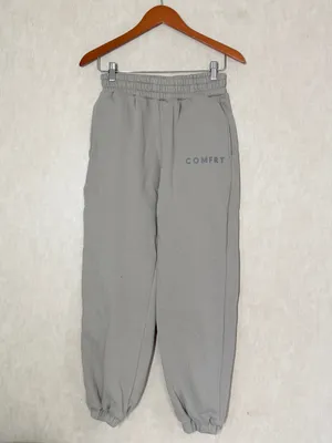 Comfrt Women’s Tranquil Sweatpants Jogger Oversized Heavyweight Fleece Cement S thumbnail 3