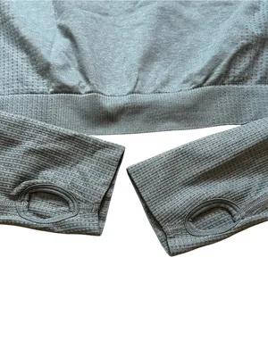Gymshark Long Sleeve Crop Top Size XL Athletic Yoga Run Athleisure Activewear thumbnail 4