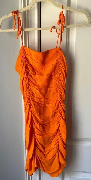 Boutique Orange Dress thumbnail 1