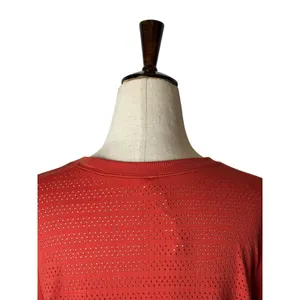 Lululemon Breeze By Long Sleeve Squad‎ Tee Women 10 Orange Top Yoga Athleisure thumbnail 6