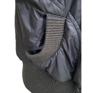 Vtg Rocawear Reversible Hooded Puffer Jacket Coat Black Red Sz M Broken Zip thumbnail 7