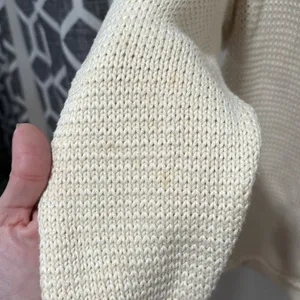 Ralph Lauren Boat Neck Intarsia Knit Sweater Pullover Cream Black Size Small thumbnail 8