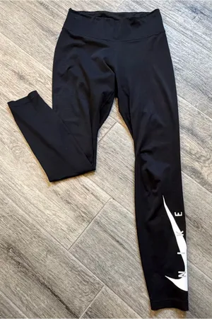 Nike Leggings Logo Legging Women’s XS Extra Small Spellout Logo Workout thumbnail 1