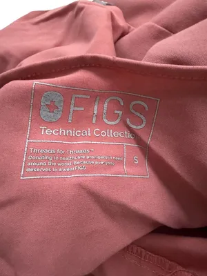 FIGS Women’s Peach V Neck Scrub Top Size Small thumbnail 5