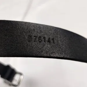 BT3040001 Women's Black Genuine Leather Belt Sz L SKU 3843 thumbnail 10