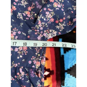 Crave Fame Floral Sheer/Chiffon Keyhole Long Bell Sleeve Size‎ L Flowy Boho thumbnail 6