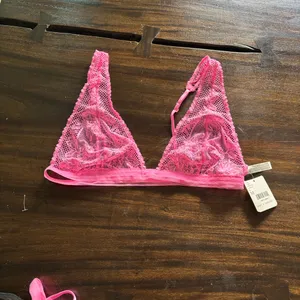 Free People Vibrant Pink Lace Bralette thumbnail 4