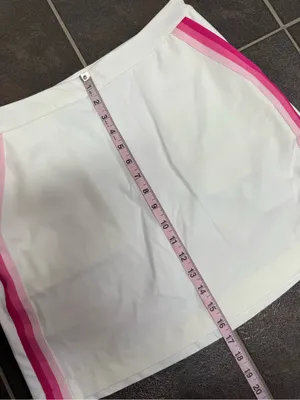 G/FORE Tech Tux 16" Skirt Golf Tennis Skort Side Stripe Pink White 8 NEW $155 thumbnail 13