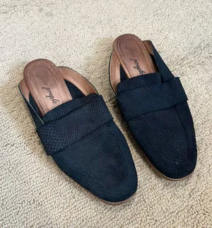 Free People Black Mule Shoes thumbnail 1