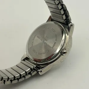 Accutime Silver-tone Crystal Bezel Women’s Watch Working New Battery thumbnail 6