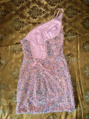 Pink Sequin Semi Dress Size 2 thumbnail 3