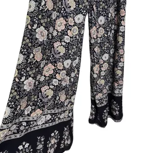 NWT FATE Navy Floral Wide Leg Jumpsuit Boho Flowy Sleeveless Size M thumbnail 4