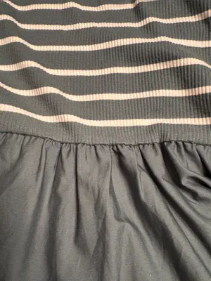 J Crew Factory Striped collared knit polo dress green white CR821 Size MP NWT thumbnail 5