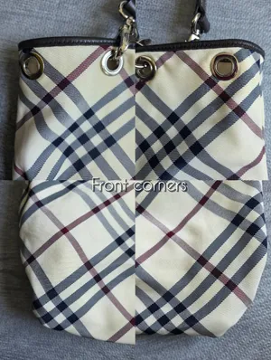 Burberry Blue Label Novacheck Vintage Canvas Tote Bag thumbnail 5