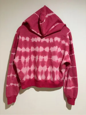 Free People Movement Pink Believer Lace Up Cropped Pullover Hoodie Sweatshirt XS thumbnail 13