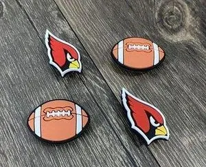 Arizona Cardinals Football Team Charm For Crocs Shoe Charms - 4 Pieces thumbnail 3