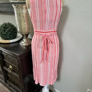 Lulus Estnelly Striped Button-Front Midi Dress L thumbnail 5