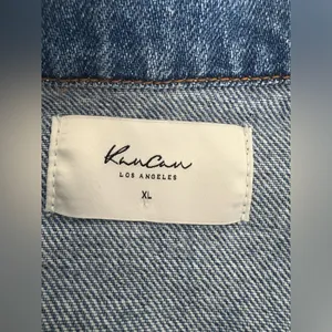 KANCAN “Sawyer” Blue Jean Distressed Cropped Denim Jacket, XL‎ 617 thumbnail 7