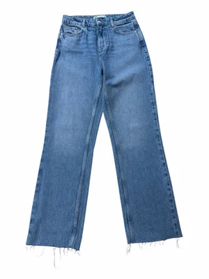 Zara Blue Wide-Leg Women's Jeans thumbnail 1