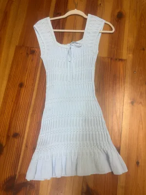 LPA baby blue knit dress thumbnail 3