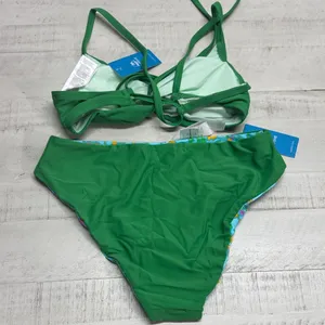 Cupshe Colorful Garden Bikini Top & Reversible Bottoms Set thumbnail 11