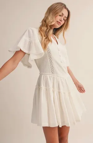 Free People Cream Dress thumbnail 4