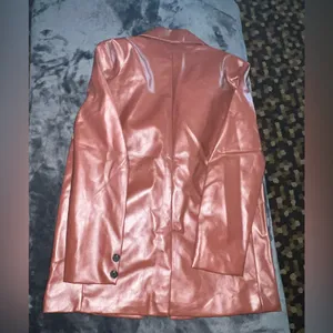 Princess Polly Jocelyn Faux Leather Blazer in Brown Size XS/S New with tag thumbnail 14